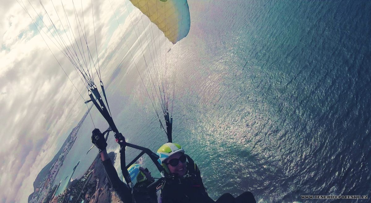 Paragliding gold flight Roque del Conde