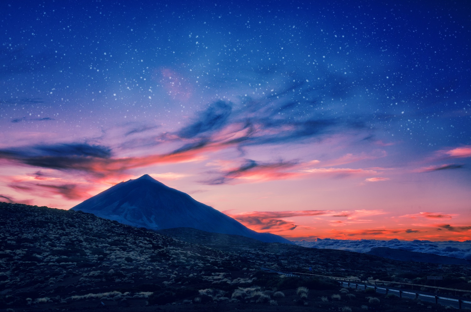 Astronomické pozorování hvězd na Teide